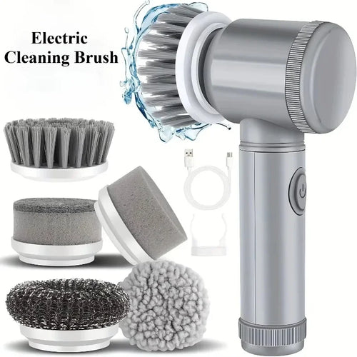 Cordless Spin Scrubber Electric Rechargeable 5 in 1 Brush Heads